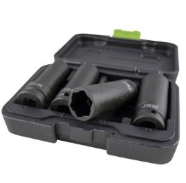 "Ključevi za odvrtanje ostećenih vijaka točkova nasadni 17-22 mm dužine 82 mm prihvat 1/2"" 4/1 JBM"